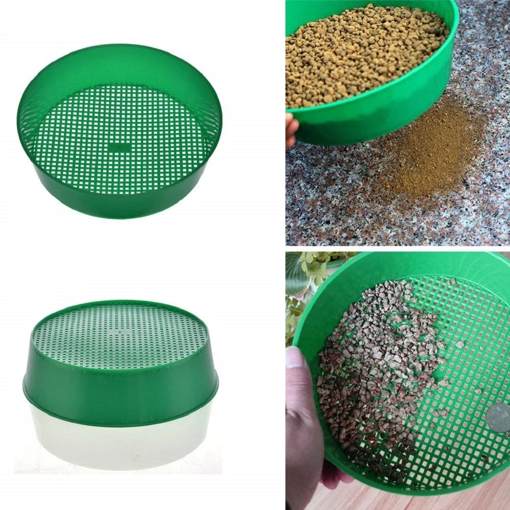 Outdoor Garden Yard Soil Tool 3mm Mesh Sieve Garden Compost Sifter