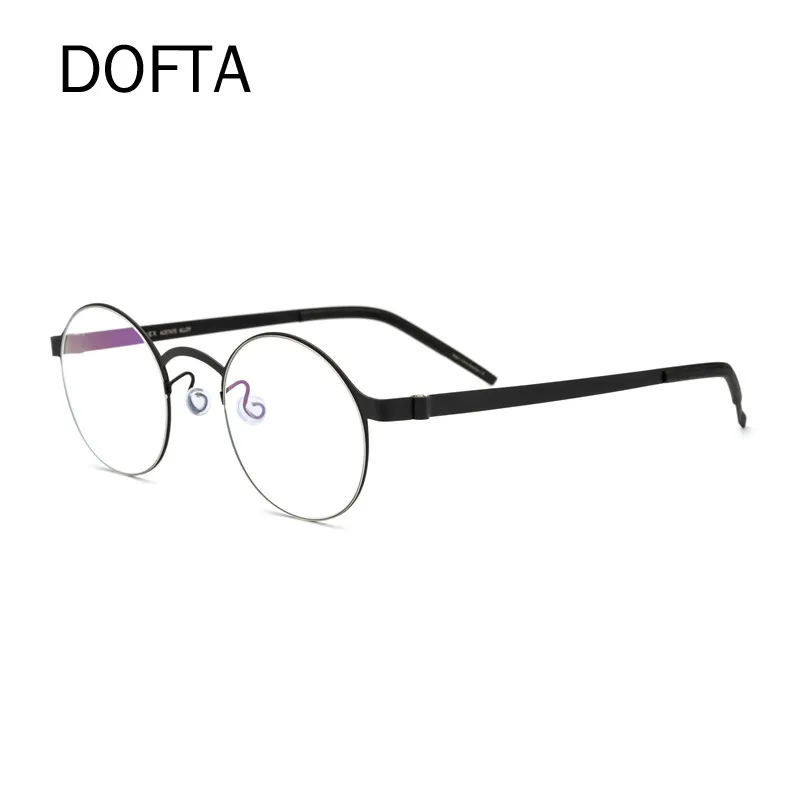 DOFTA, винтажные круглые очки, оправа для мужчин, ручной работы, Безвинтовые очки, оптические очки по рецепту, женские, фирменный дизайн, PJ7005