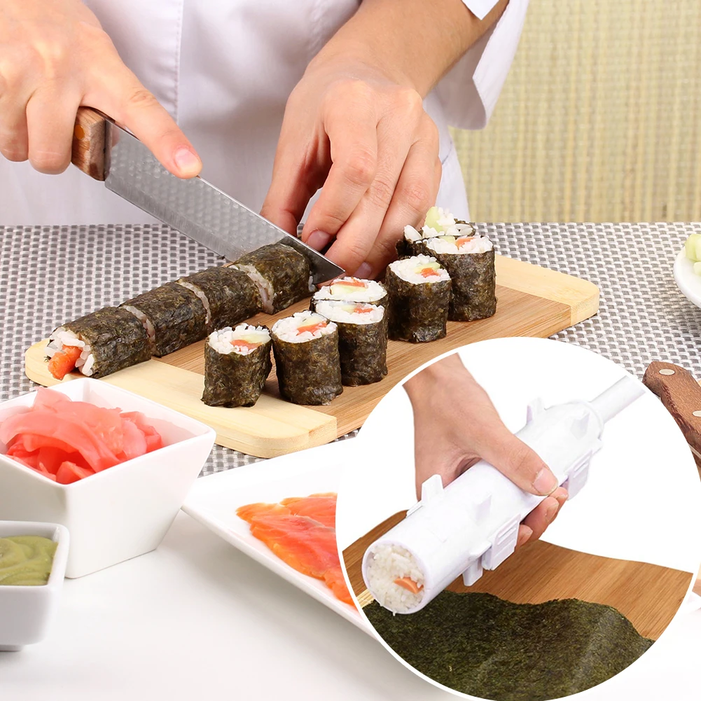 Sushi Maker Roller Rice Mold Sushi Bazooka Vegetable Meat Rolling Tool Diy Sushi Making Machine Kitchen Sushi Tool - Sushi Tools - AliExpress