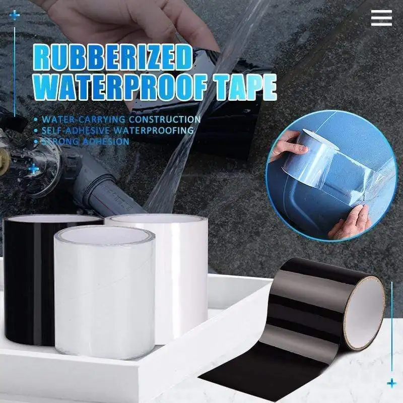

Self-adhesive Waterproof Tape Super Strong Fiber Stop Leaks Seal Repair Tape Performance Self Fix Tape Home Water Sink Seal Tool