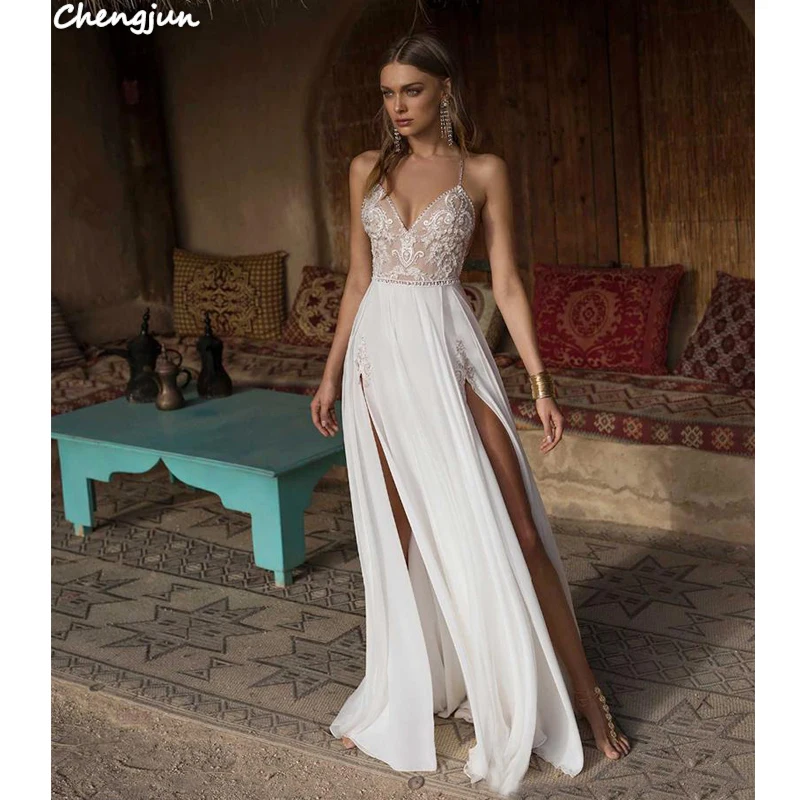 

Chengjun Chiffon Custom Women Latest Designs Fashion Wedding Dress Bridal Gown