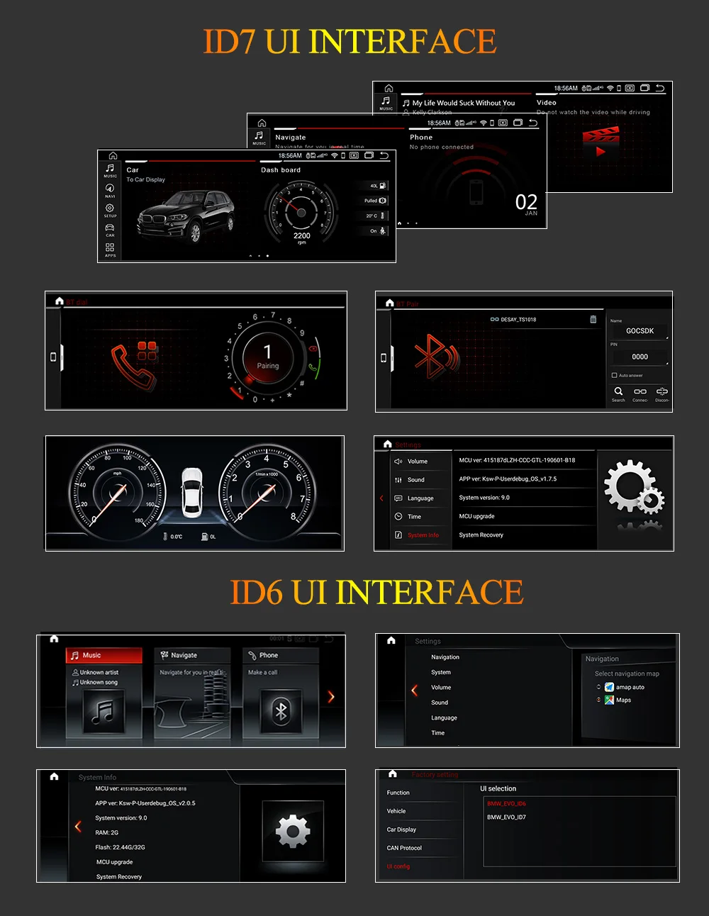 Sale Andream 8.8" Android 9.0 Qualcomm GPS Navigation Car Multimedia Player For BMW Series 3/5 E90 E91 / E60 E61 M3 M5 CCC system 6