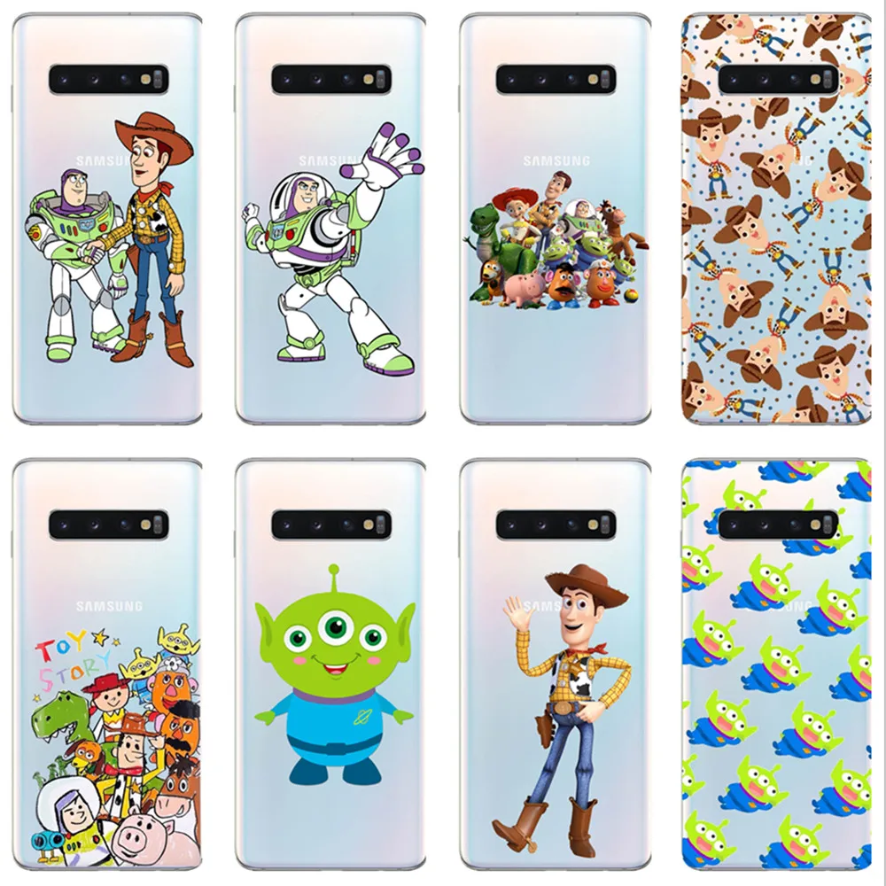 

Cartoon toy story Buzz Lightyear soft silicone phone case for samsung Galaxy S6 S7 S8 S9 S10 Plus Edge M10 M20 Note8 Note9