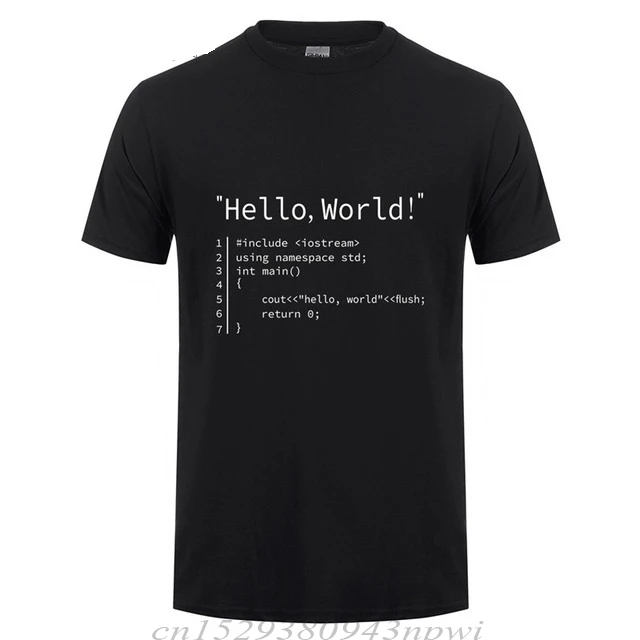 Футболка с надписью Hello World смешной подарок на день рождения для мужчин папы мужа