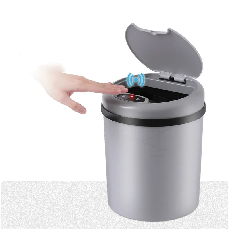 

KONCO Intelligent Sensor Trash Can Creative Living Room Kitchen Bathroom Electric Automatic Induction Trash Bins Waste Bins