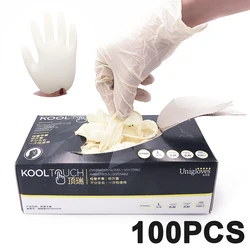 100 Pcs Nitrile Disposable Gloves Touch screen Powder Free Rubber Latex Exam Gloves Non Sterile Ambidextrous Comfortable Gloves
