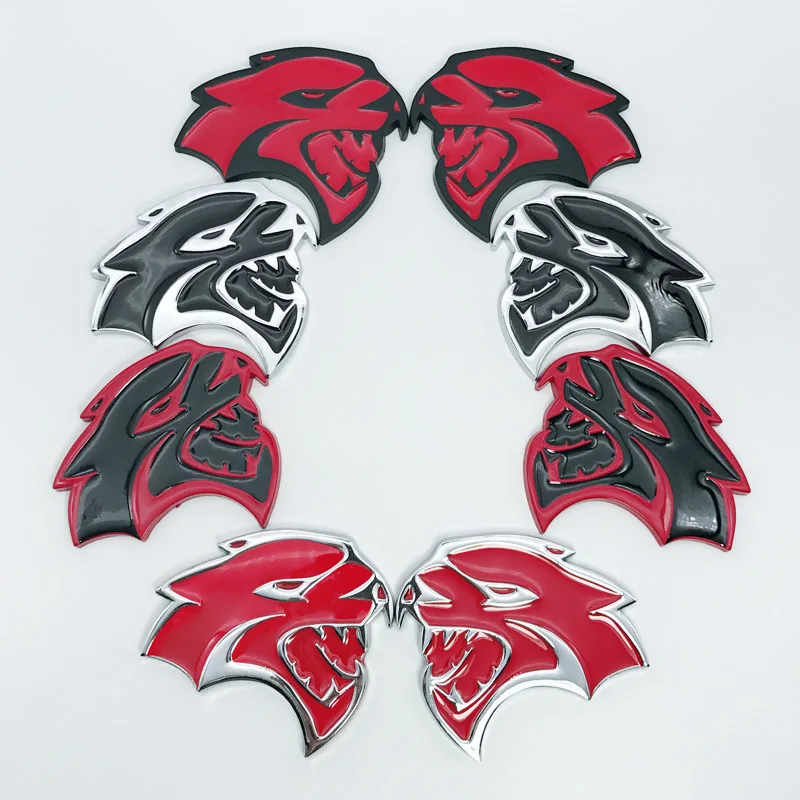 

19*6cm Creative Metal 3D Emblem Badge Sticker for Dodge Charger Challenger Ram Viper Journey Avenger Car Exterior Accessories