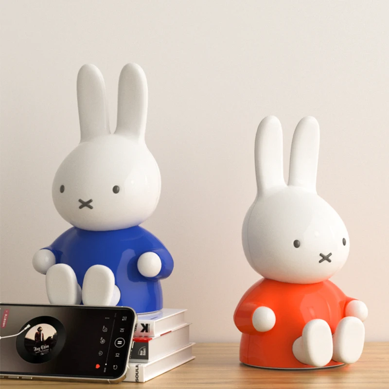 Bluetooth-динамик Miffy, фигурка, TF-карта, беспроводной динамик, супер бас, 3D цифровой звук, громкий динамик, гарнитура, микрофон для подарка