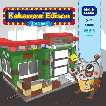 

2019 New Desley Celebrity Series Casavo Edison Factory Geslle German Building Block Toys Plastic Modern Buildings Micro Block