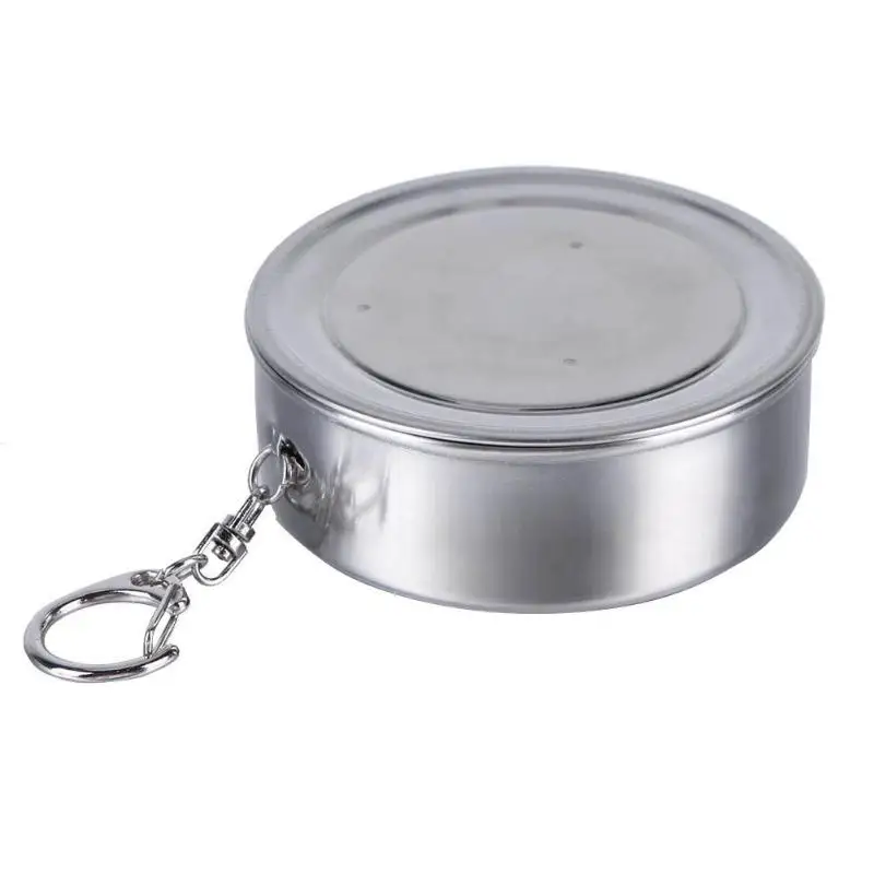 Big Stainless Steel Travel Portable Retractable Metal Wine Folding Cup