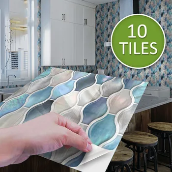 

3D Mosaic Self-Adhesive Wall Tile Sticker Vinyl Bathroom Kitchen Home Decor DIY Wall Decal Decorative Stickers Wall Stickers