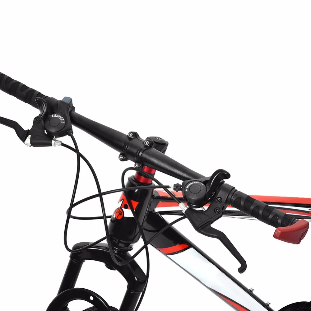 Discount 26inch 21 Speed Bike Bicycle Dual Disc Brake Dual Shockproof Frame Mountain Bike Adults Teenagers Bicycle Bike 4