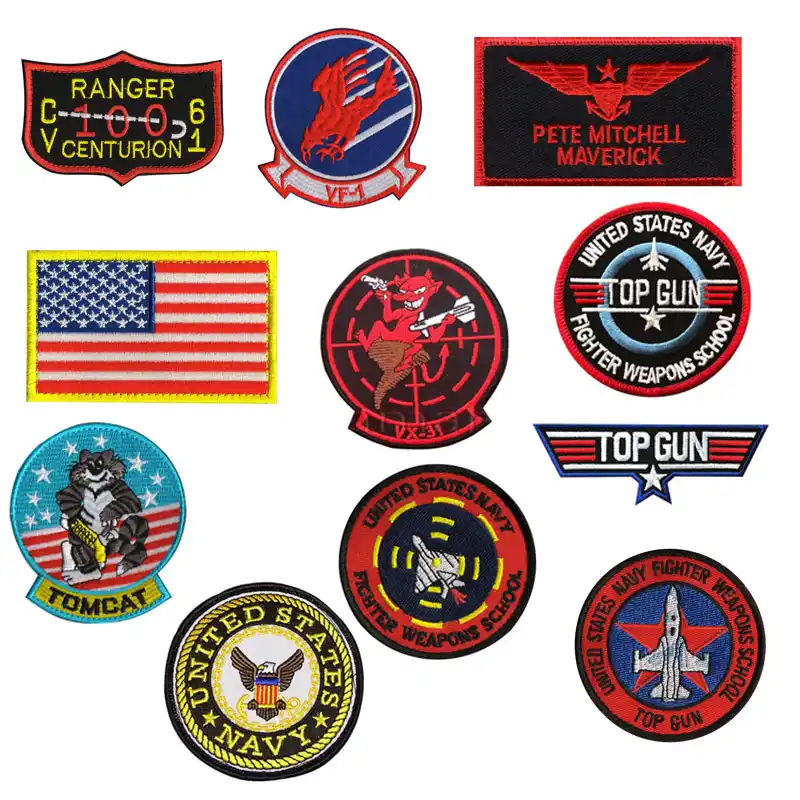 TOP GUN MAVERICK PETE MITCHELL PATCHES GOOSE NICK BRADSHAW TOMCAT USA