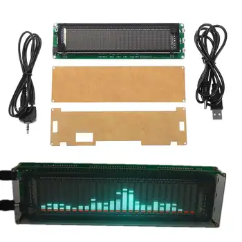 

AK2515 VFD Music Audio Spectrum Indicator 15 Level VU Meter Screen Display Amplifier Board Precision Clock Adjustable AGC Mode