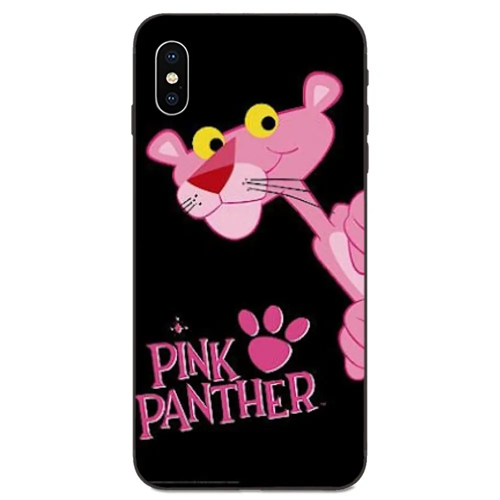 Для Apple iPhone 11 X XS Max XR Pro 4 4S 5 5S SE 6 6S 7 8 Plus TPU Чехлы Kawaii Розовая пантера Новинка