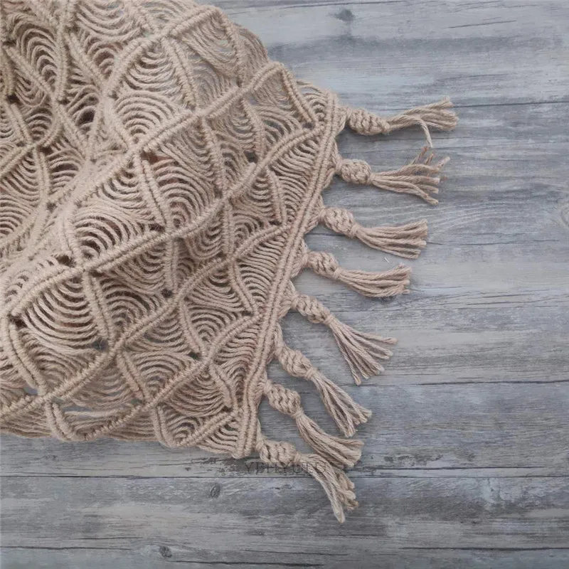 Flax Newborn photography props backdrop blanket,handwoven jute basket blanket,baby photography props