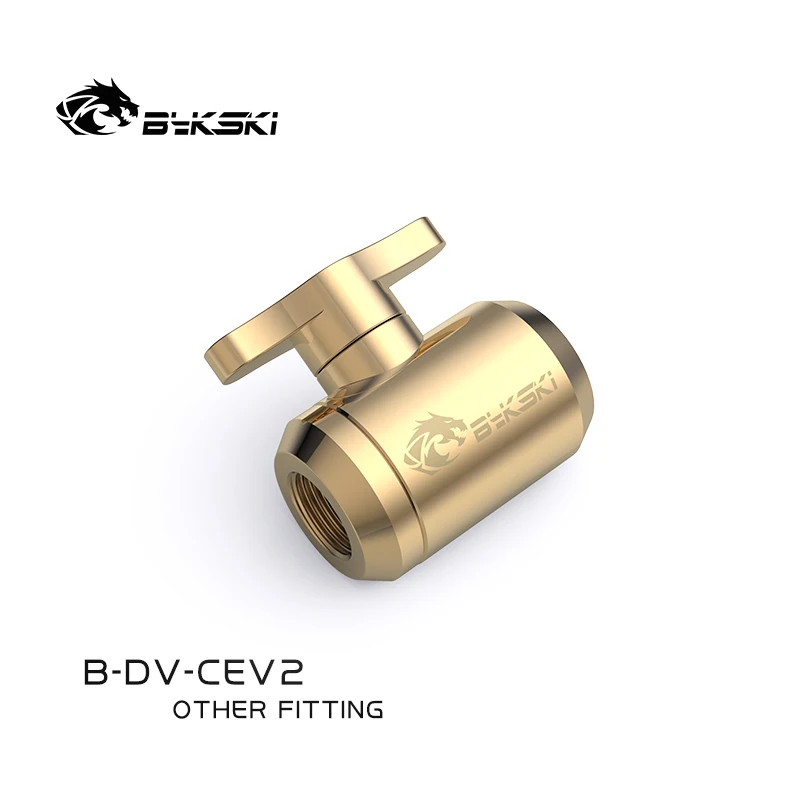 Válvula g1 do Parafuso da Mão de Refrigeração da Água de Bykski B-dv-cev2 pc para o Tubo Duro Que Refrigera a Água-cor do Corpo Inteiro da Torneira Encaixe do Refrigerador de Água Ventiladores e resfriadores - Imagem 5