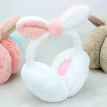 Новое поступление женские разноцветные наушники с милым бантом пушистые наушники удобные мягкие зимние для улицы AD0886