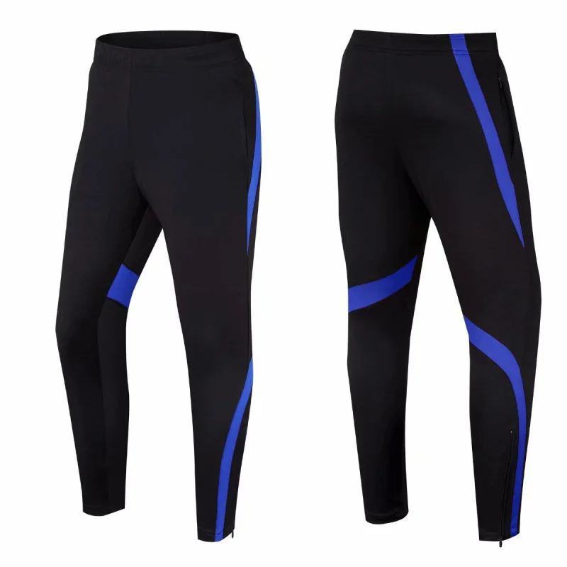 Running Pants Soccer Pants Mens kids Soccer Training Trousers Two Pockets Outdoor Bottoms Sport Gym Fitness Workout