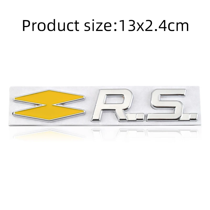 Plaque Renault Autocollants Damier Destructuré Renault Sport - Modèles Clio, Mégane, Twingo RS/GT - Réf. 059 Stickers Destructurés RS GT - Foto 4