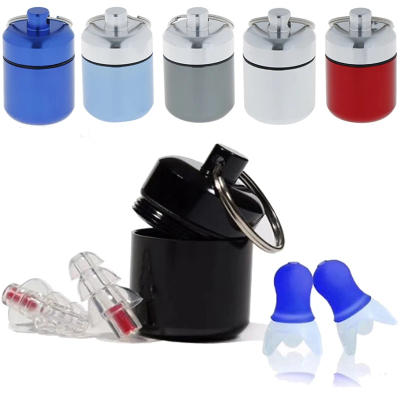 Mini Waterproof Aluminum Alloy Pill Box Case Bottle Cache Drug Holder Container Keychain Medicine Box Health Care