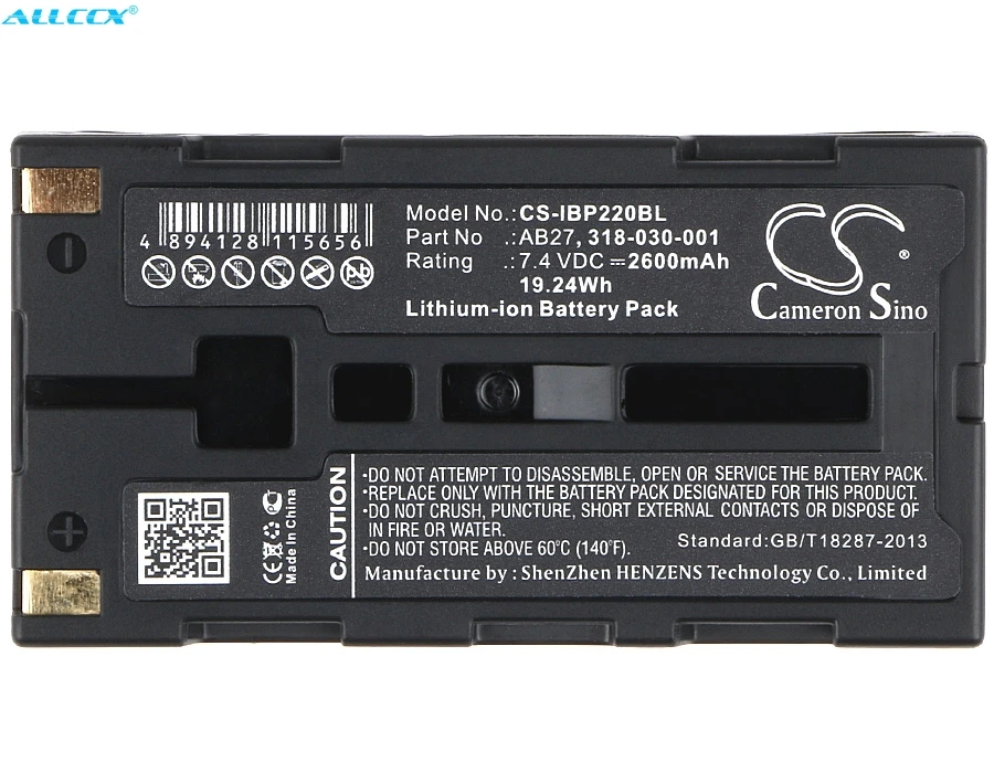 Аккумулятор Cameron Sino 2600 мАч 318-030-001 318-030-002 318-040-001 AB27 для Intermec PB2 PB3 | Электроника