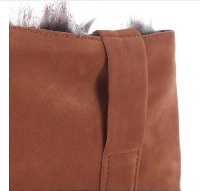 Cena 2018 nowe kliny wysokie buty damskie buty ocieplane czarne 3 sposoby nosić zamszowe kozaki damskie śniegowe L141