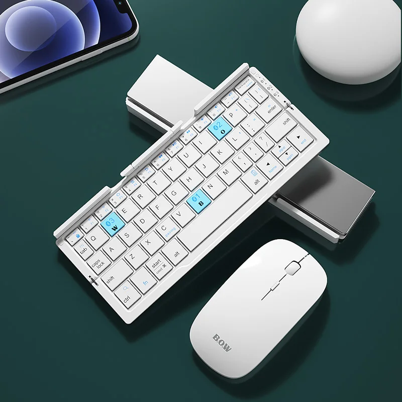 Складная Bluetooth-клавиатура BOW HB199 складная беспроводная клавиатура с портативным