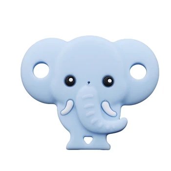 

Hot Dummy Nipple Safety Food Grade Silicone Pacifier Cute Elephant Baby Pacifier Toddler Soother Feeding Accessories 2 Colors