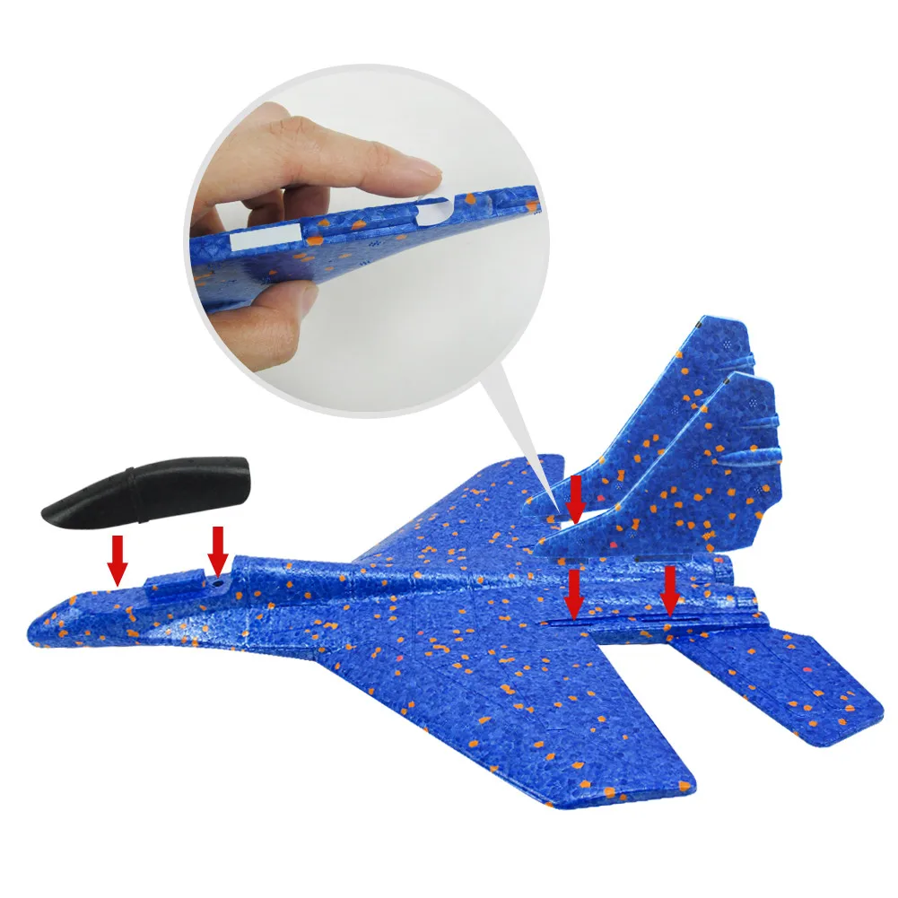 DIY покрытие пены EPP ручной запуск метательный самолет планер Сделай Сам самолет Y828