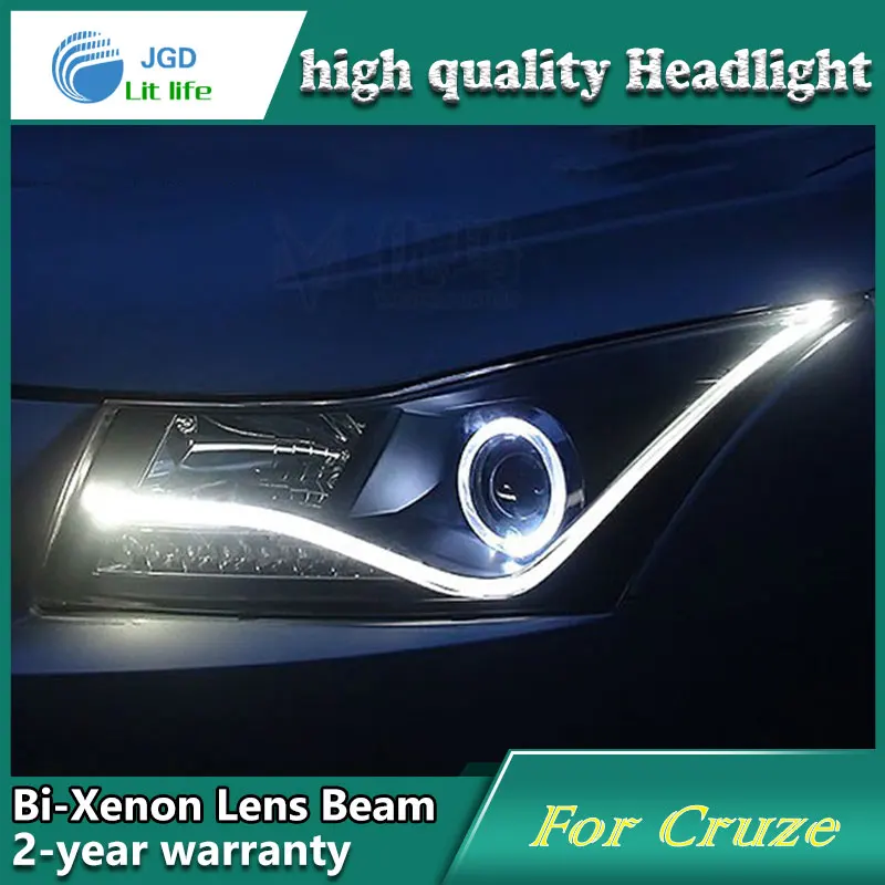 Car Styling Head Lamp case for Chevrolet Cruze Headlights LED Headlight DRL Lens Double Beam Bi-Xenon HID Accessories | Автомобили и