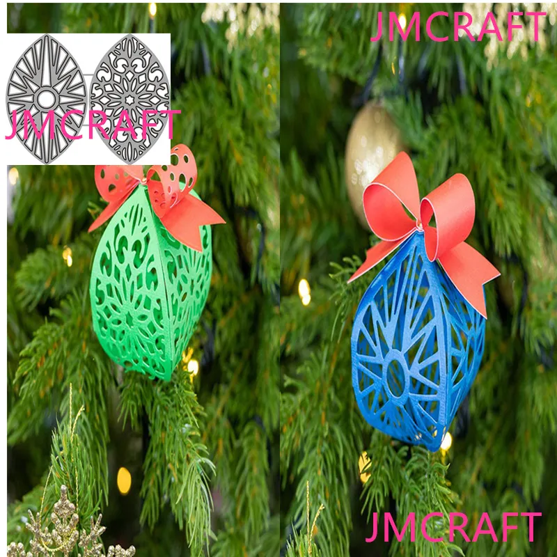 JMCRAFT новые рождественские снежинки шар орнамент металлические Вырубные штампы