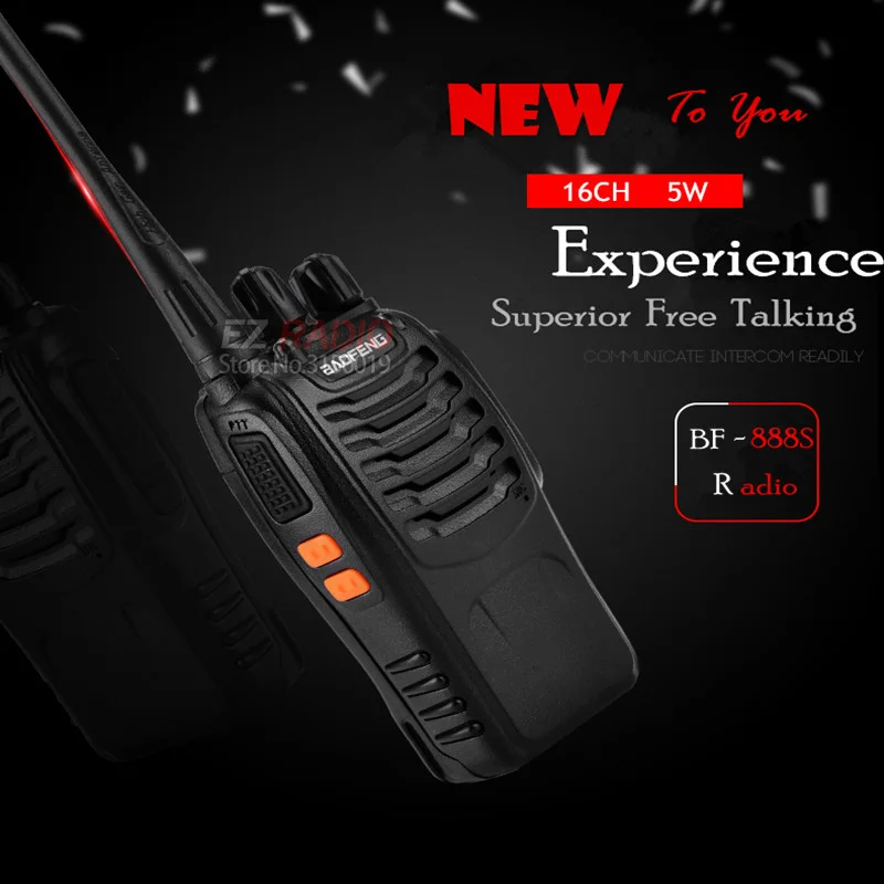 Baofeng-BF-888S Handheld Walkie Talkie 5W Two Way Radio FM Transceiver BF888S BF888S uv-s9 bf-c1 H777 3Pcs 2