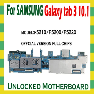 Image 1 - Sbloccato originale Per Samsung Galaxy Tab 3 10.1 P5210 P5200 versione WIFI Scheda Logica Della Scheda Madre scheda Madre Circuito MB Piatto