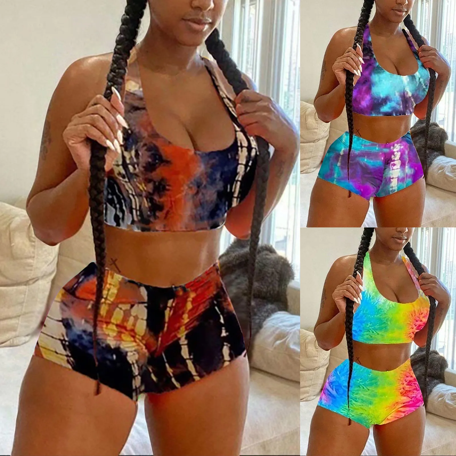 Women Fitness Sport Yoga Suit Seamless Women's Yoga Sets Female Gym Wear Running Sportswear Vest Shorts Suits спортивный костюм 1