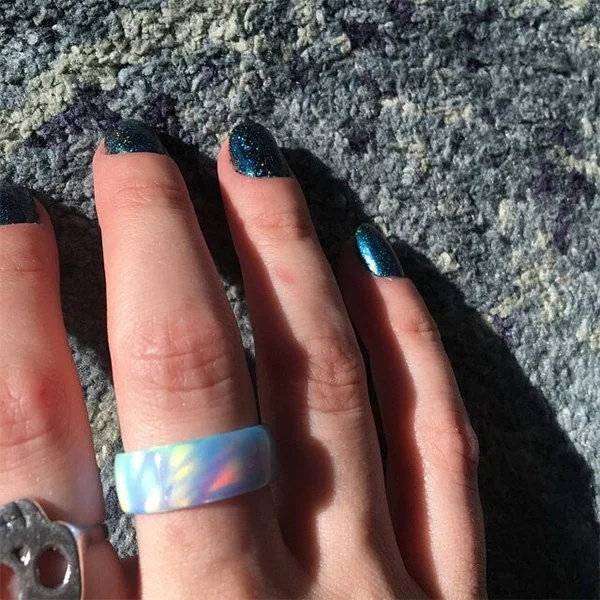 Finger ring Rings for Women Wedding Gifts Luxury Designer Jewelry Fire Opal Fidget Ring Items