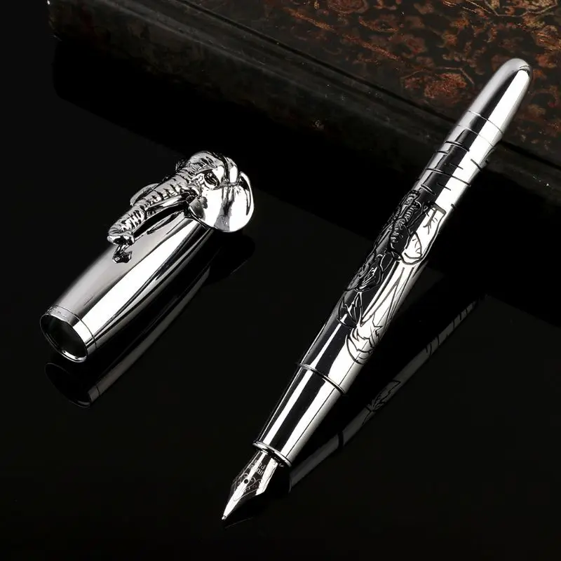 Голова слона в крышке авторучка нежный Средний ручки для подписи бизнеса для дома, офиса, школы