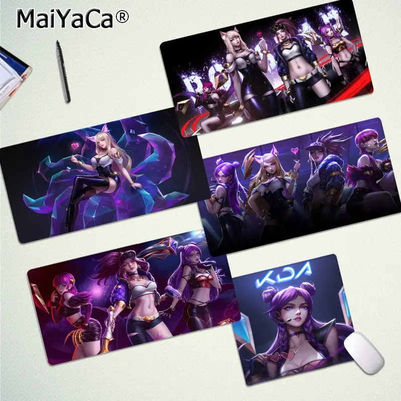 MaiYaCa высококачественный игровой коврик для мыши kda evelynn прочный резиновый ПК