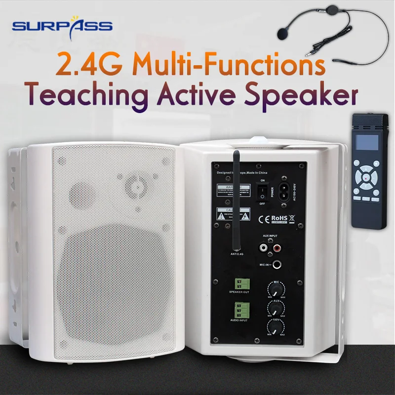 

Built-in Amplifier Teaching Active Speaker 2.4G Multi-Functions Teaching Active Speaker With Headset Microphone