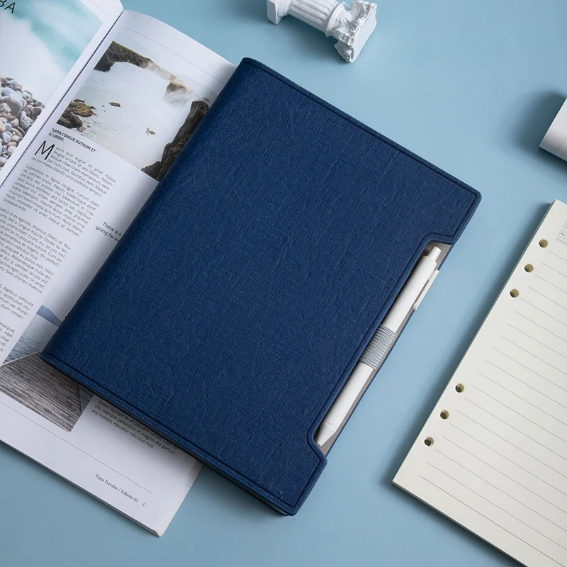 Ruize a5 Caderno de Couro Diário Anel Espiral Fichário Planejador Notepad Recarga Capa Dura Escritório Nota Livro Agenda Artigos de Papelaria Suprimentos