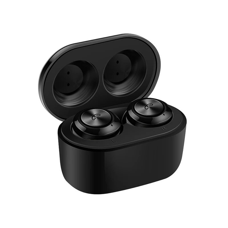 Model 2 black Для iPhone 11 Pro Max X XR XS 8 Plus двойные наушники bluetooth Bass Беспроводные стереонаушники вкладыши с зарядным устройством и микрофоном - Цвет: Model 2 black