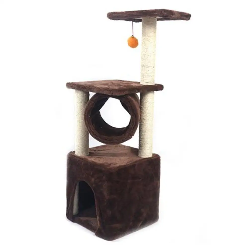 

M48B 36 Inch Cat Luxury Furniture Pet Jumping Cat Tree Tower Climbing Shelf Cat Apartment Game Habitat Cat Tower Condo Toy