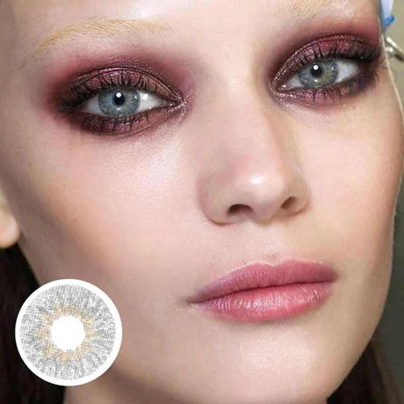 

1 Pair Light grey Color Beautiful Pupil Contact Lenses Cosmetic Contact Lens Eye Color Charm girl