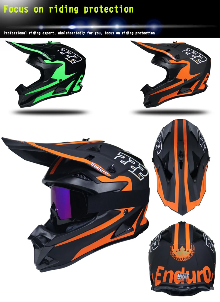 Шаблон мотоциклетный шлем для гонок ATV мотокросса шлем для взрослых Безопасность бездорожья Capacete Экстремальные спортивные товары DOT утвержден
