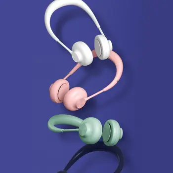 

3 Speed Adjustable Hanging Neck Fan USB Rechargeable Bladeless Quiet Cooling Fan Air Cooler