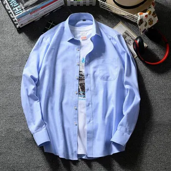 

Men Long Sleeve Pure Cotton Linen Casual Single Breasted Shirts Camisa,Breathable Comfortale Solid Candy Color High Quality