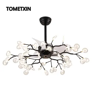 

26 Inch DC Ceiling fan light with remote control lights lighting lamps home Decoration reversal air cooling silent glowworm
