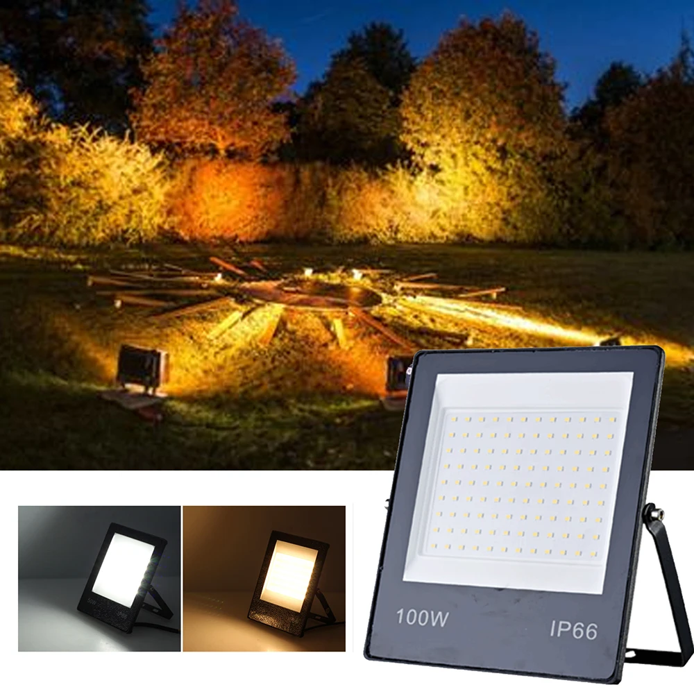 LED Flood Light IP66 Waterproof 220V 10W 20W 30W 50W 100W 150W Outdoor Garden Projector Lighting Spotlight Wall Floodlights 5