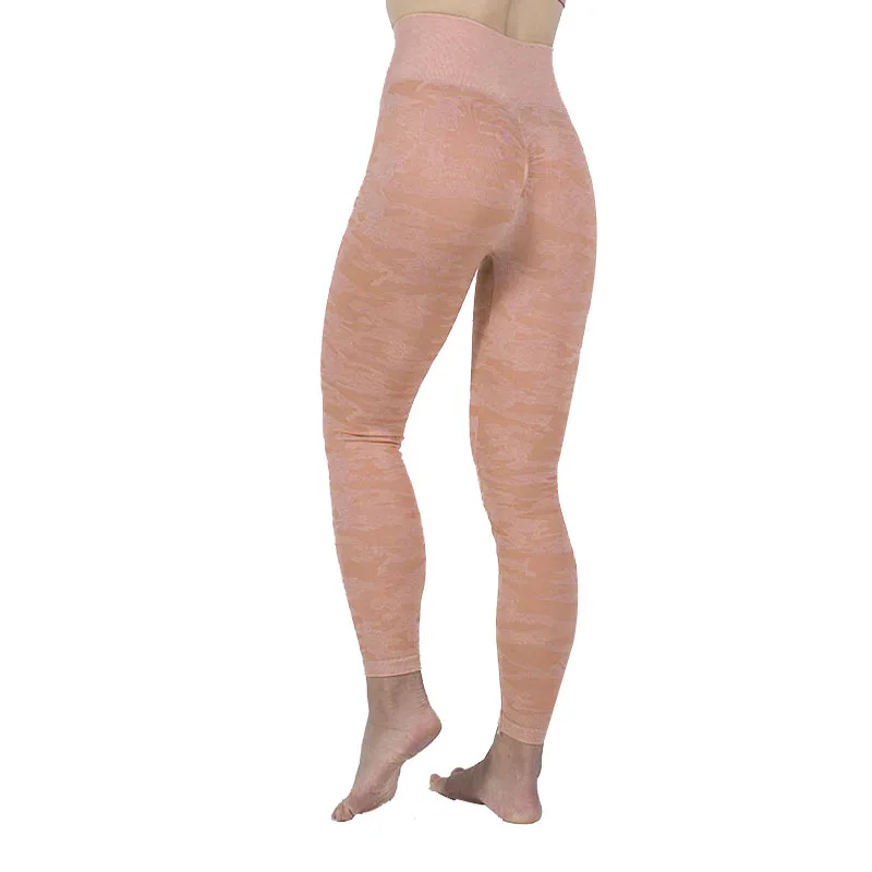 Yeechop, женские эластичные леггинсы Camo Vital, бесшовные, впитывающие пот, дышащие, эластичные, высокая талия, для тренировок, фитнеса, йоги - Цвет: Red