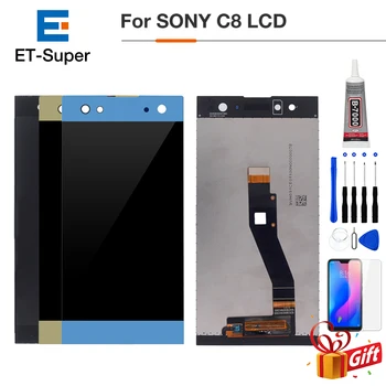 

6.0'' ORIGINAL IPS Display For SONY Xperia XA2 Ultra Display LCD Screen Touch Digitizer For SONY Xperia XA2 Ultra Display For Sony Xperia C8 LCD Replacement Parts With Frame Black White +Tempered Glass+Tools+Glue